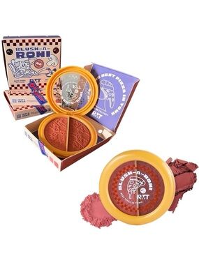 Romantic #2 Beauty Blush-a-Roni Pizza Box Pink Powder Duo Matte Buildable Color